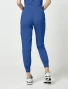 Back view of Med Couture Touch Women's Double Cargo Jogger Scrub Pant MC7705 in Royal