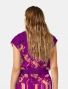 Back 3 detail of Med Couture Amp Women's Wide Leg Scrub Pant MC00016 in Into The Wild
