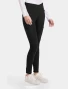Alternate (2) side view of Med Couture Amp Knit Women's Medical Legging Scrub Pant MC151 in Black