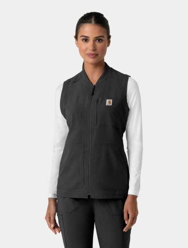 gilet リメイク　ガウン CARHARTT Cross-Flex Women's Lightweight Scrub Vest C82510 - The
