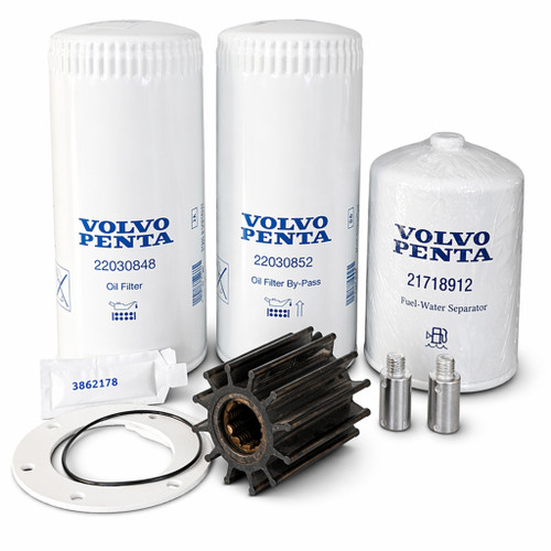 Volvo Penta D4 (A-F) Diesel Engine Regular Service Kit (No Air Filter & Crankcase)