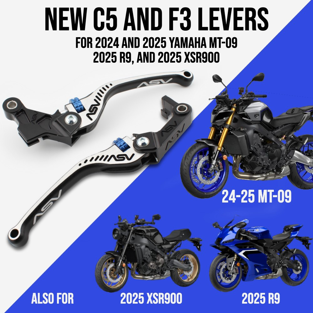 Levers for 2025 Yamaha MT-09, XSR900, and the brand new R9 are here! Levers for 2025 Yamaha MT-09, XSR900, and the brand new R9 are here!