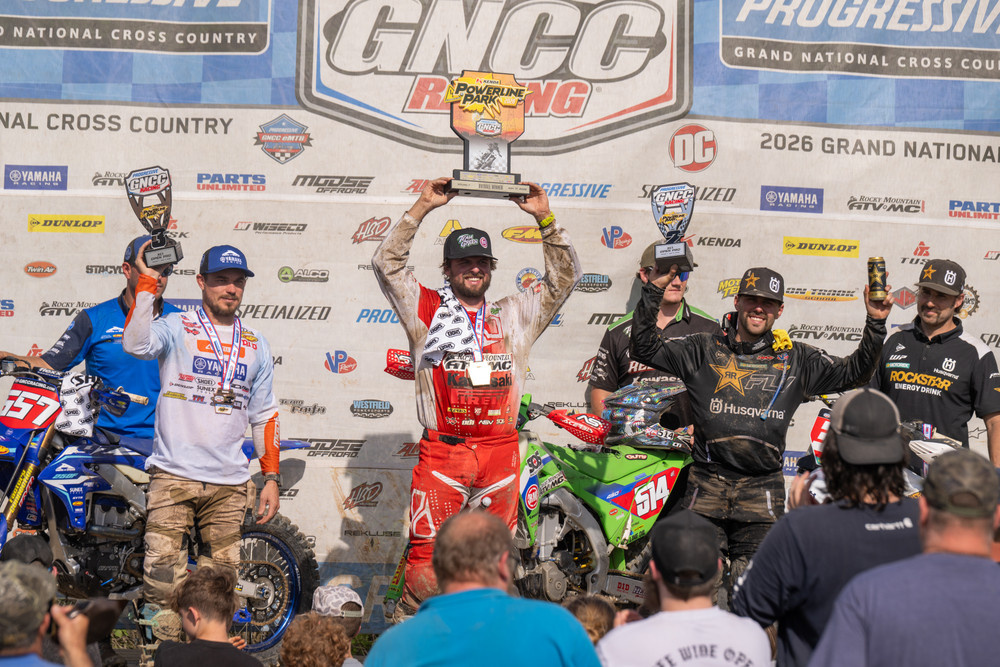 Steward Baylor Back on Top at Powerline Park GNCC