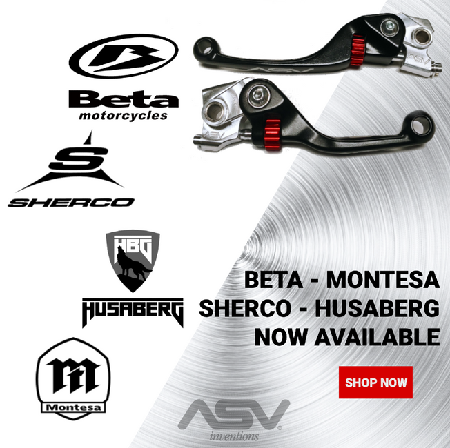 Sherco, Beta, Husaberg, and Montesa get ASV levers