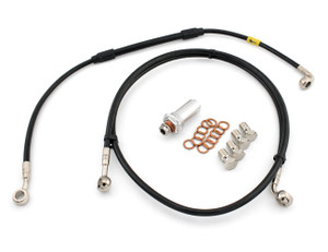 GBrakes Stainless Steel Dual Control Brake Line Kit for Clake Left Hand Rear Brake System