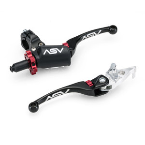 F4 PRO ATV Clutch and Brake Lever Pair Pack w/ Perch # BCF4A206PX
