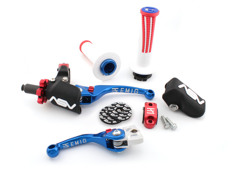 EMIG F4 PRO PACK+ Clutch and Brake Lever Pair Pack for Suzuki RM65-250, RM-Z250-450 #EMF40106PX