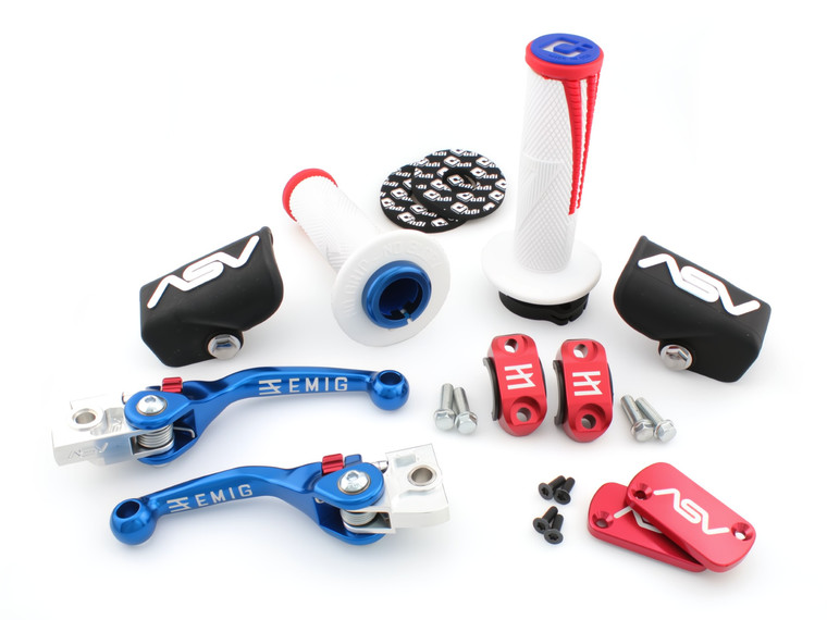 EMIG F4 PRO PACK+ Hydraulic Clutch and Brake Lever Pair Pack for Kawasaki 21-25 KX250, 19-23 KX450 #EMF41414