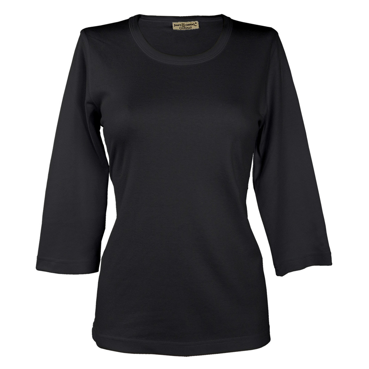 Luxury Basic Scoop Neck - 3/4 Sleeve