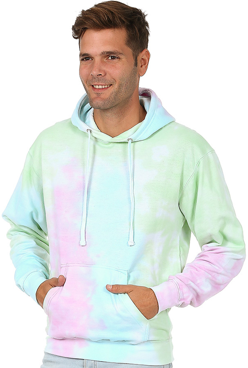 Pastel Tie-Dye Unisex Pullover Hoodie Plain (4006)