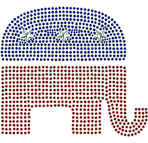 Republican Party Large Elephant Transfer