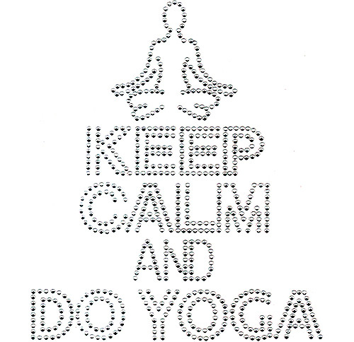 Keep Calm & Do Yoga Design Iron-On