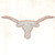 Longhorn Iron-On Design (S8605).