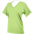 Lime Short-Sleeve V-Neck Top Plain (7004-LME).