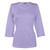 Lilac 3/4-Sleeve Scoop-Neck Top Plain (7006-LLC).