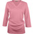 3/4-Sleeve V-Neck Top, shown in Coral.