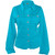 Aqua Stretch Twill/Denim Curved-Bottom Jacket w/Buttons w/Acrylic Crystal Buttons (ST200-BLK).