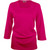 Fuchsia 3/4-Sleeve Square-Neck Top Plain (7008-FUC).