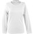 White Long-Sleeve Scoop-Neck Top Plain (7014-WHT).