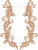 Gold & Copper "Leaves & Vines" Decor Set Iron-On Design (S2144-GLD).