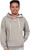 Heather Gray Gray 2-Tone "Hockey-Style" Unisex Pullover Hoodie (4026-HGY).