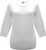 White 3/4-Sleeve Scoop-Neck Top Plain (K117-WHT).