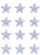 Blue Stars (12/pg) Transfer (S9149)
