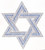 Large "Clear" Star of David Iron-On Design (S5023L-CLR).