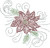 Poinsettia Flower Iron-On Design (S105005).