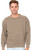 Coffee Garment-Dye Unisex Crewneck Sweatshirt Plain (4003-CFE).
