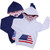 iKids USA Pocket-Print Unisex Pullover Hoodie Plain (IK4089).