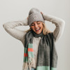 Stay Smiling Rolled Cuff Beanie