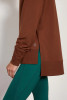 Serene Side Slit Pullover, Cappuccino