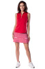 Zip Polo, Red/Pink