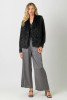 Eyelash Fur Vest, Black