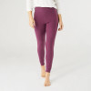 Weekend Brushed Ribbed Cuff Leggings, Berry