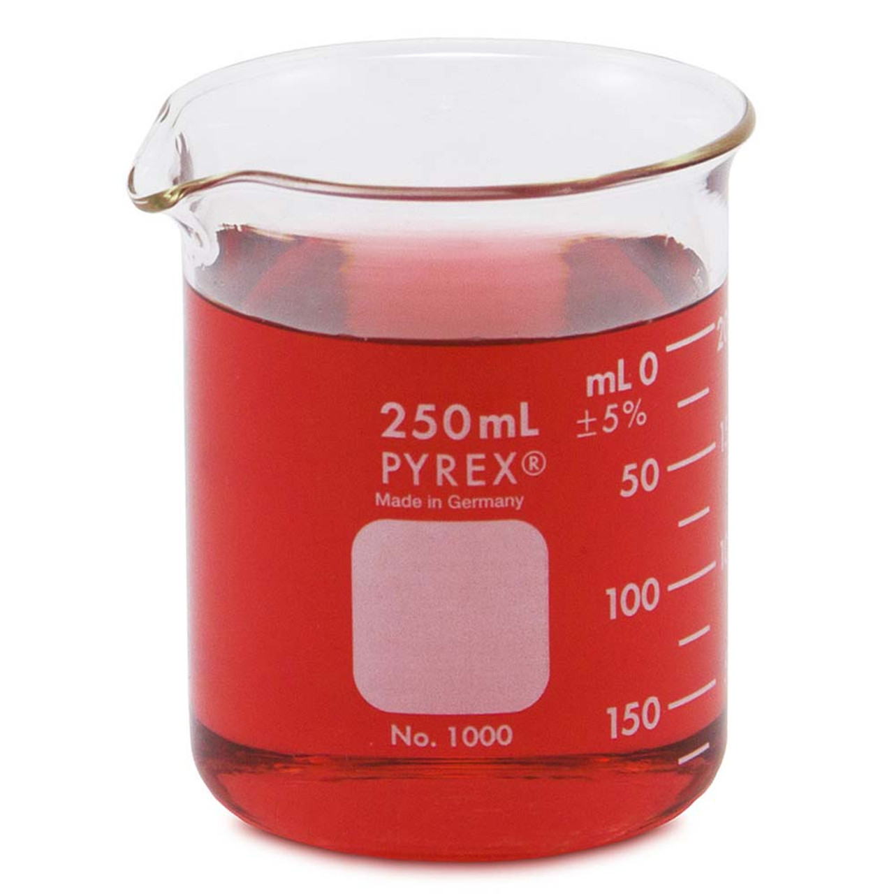 Measuring Beakers; Pyrex Glass, 150 ml, 12/Pack QS-29953 - Cleanroom World