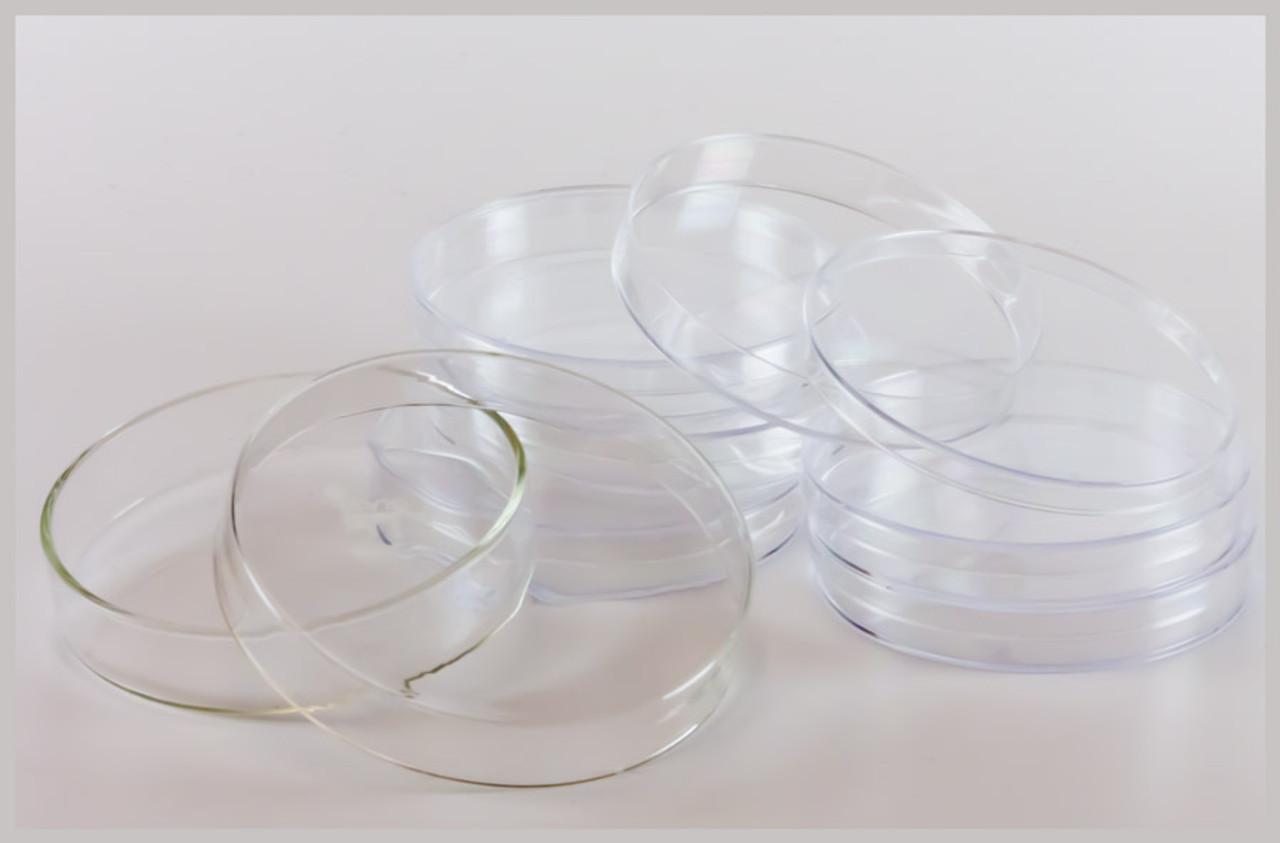 Individual Petri Dishes Glass and Plastic