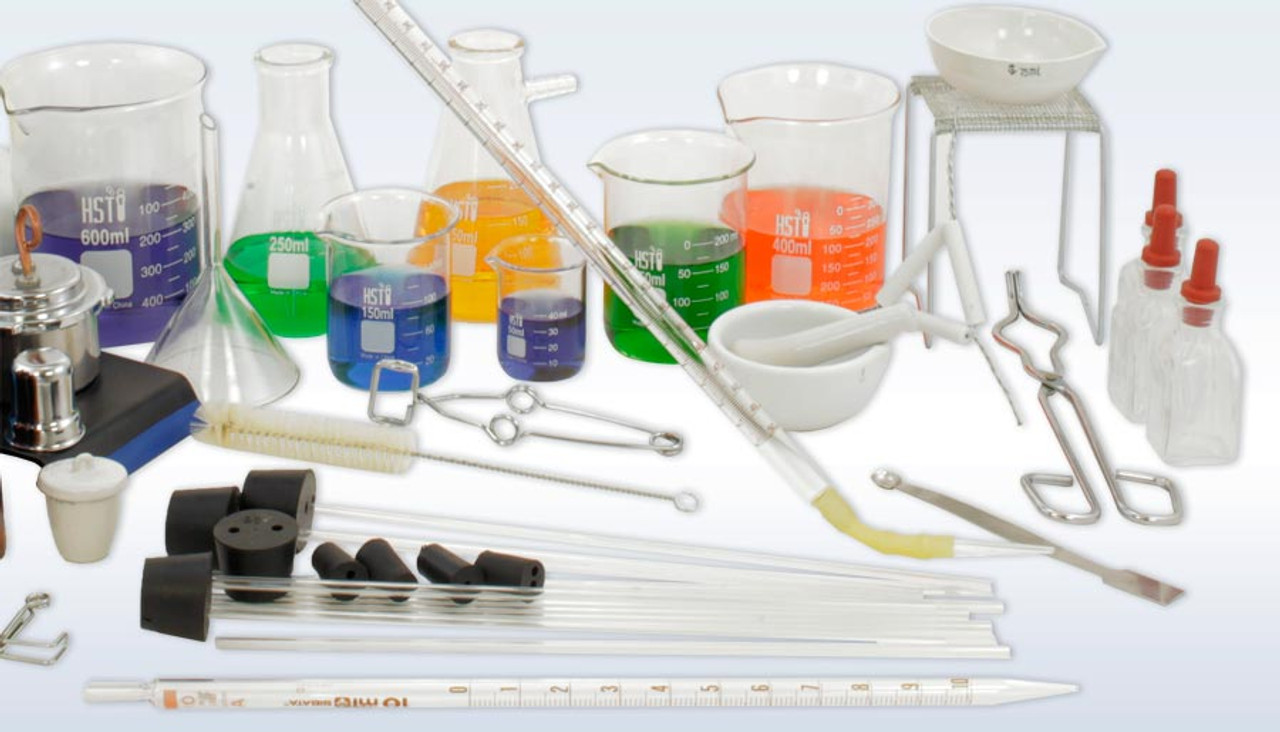 Chemistry Glassware Set Deluxe - Chemical Labware Kit