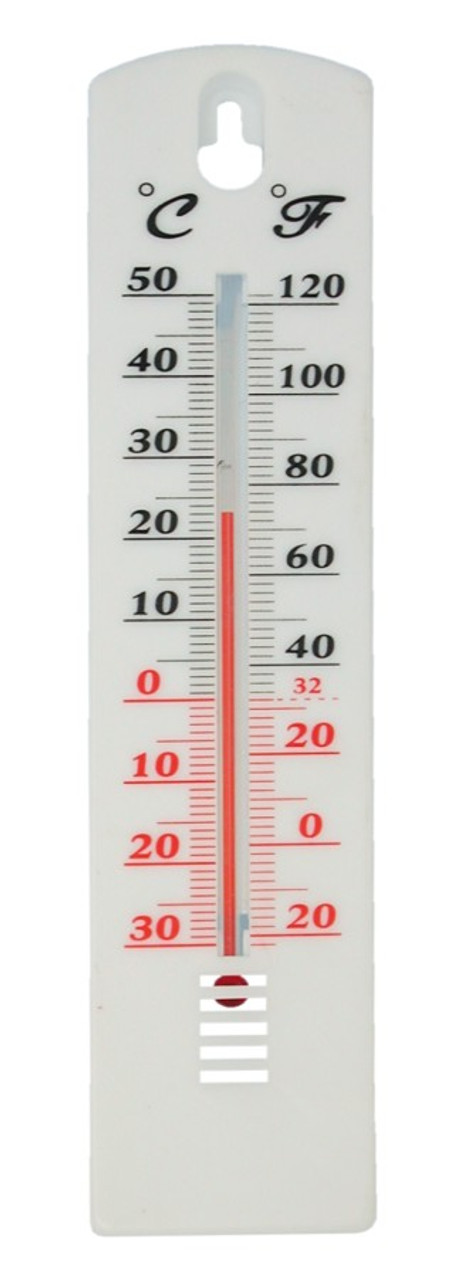 Temperature weather thermometers with Celsius and Fahrenheit