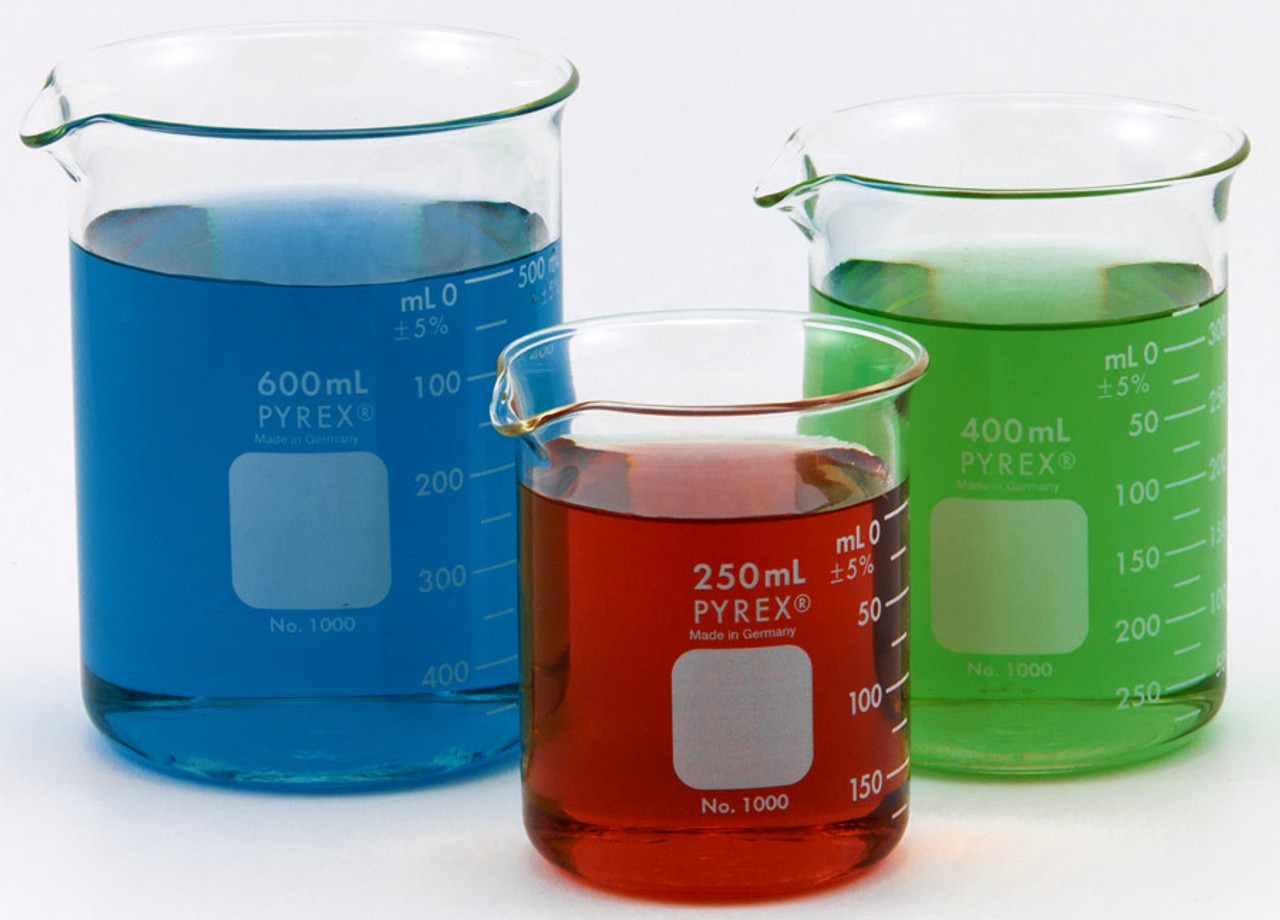 Pyrex Borosilicate Beaker with Handle | Stainless Steel 1010