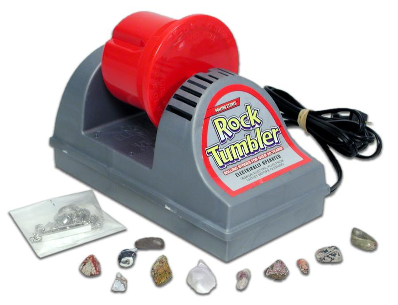 Rock Tumbler Kit,Rock Polisher for Kids & Adults,Includes 2 Belts