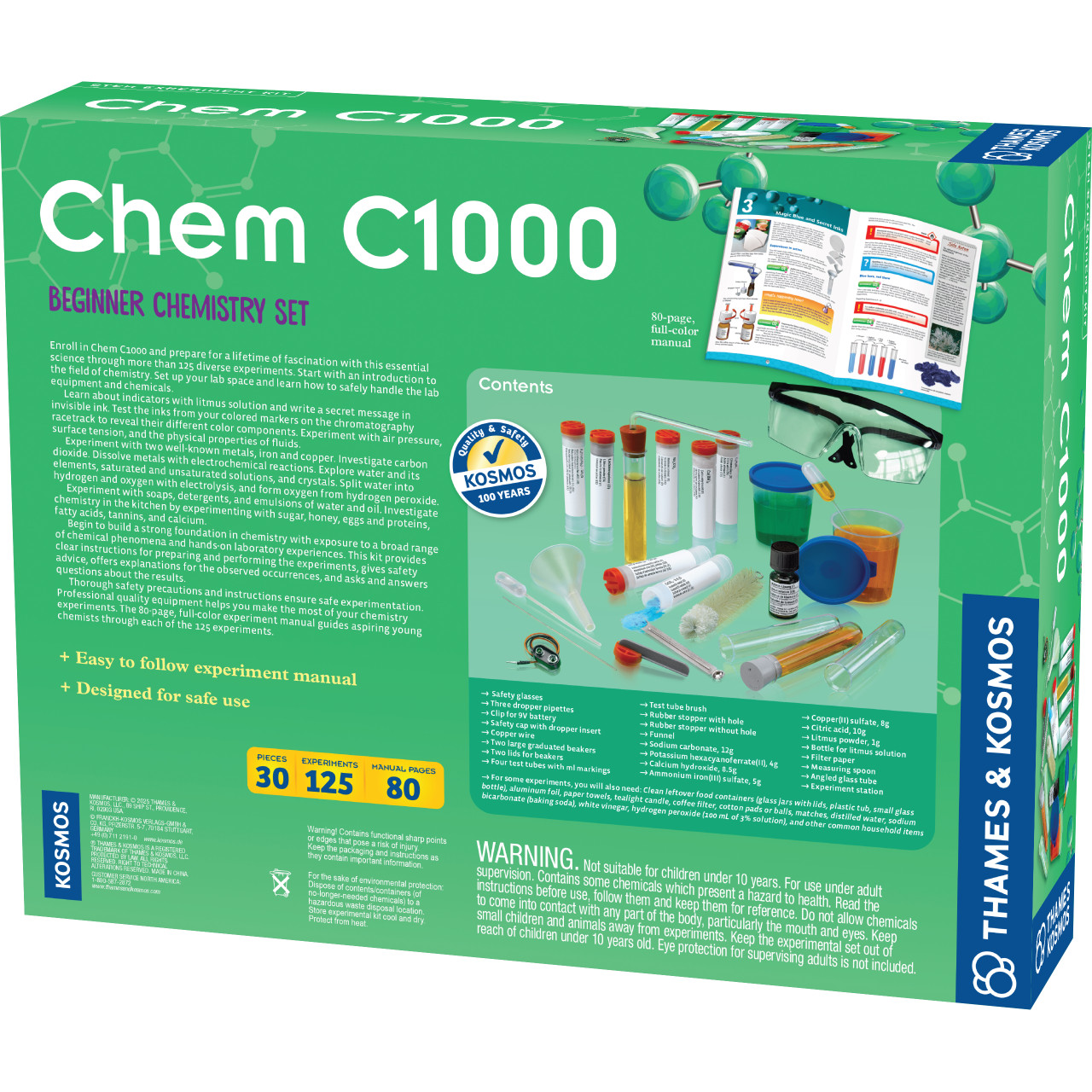 Thames & Kosmos Chem C1000 Beginner Chemistry Set | HST