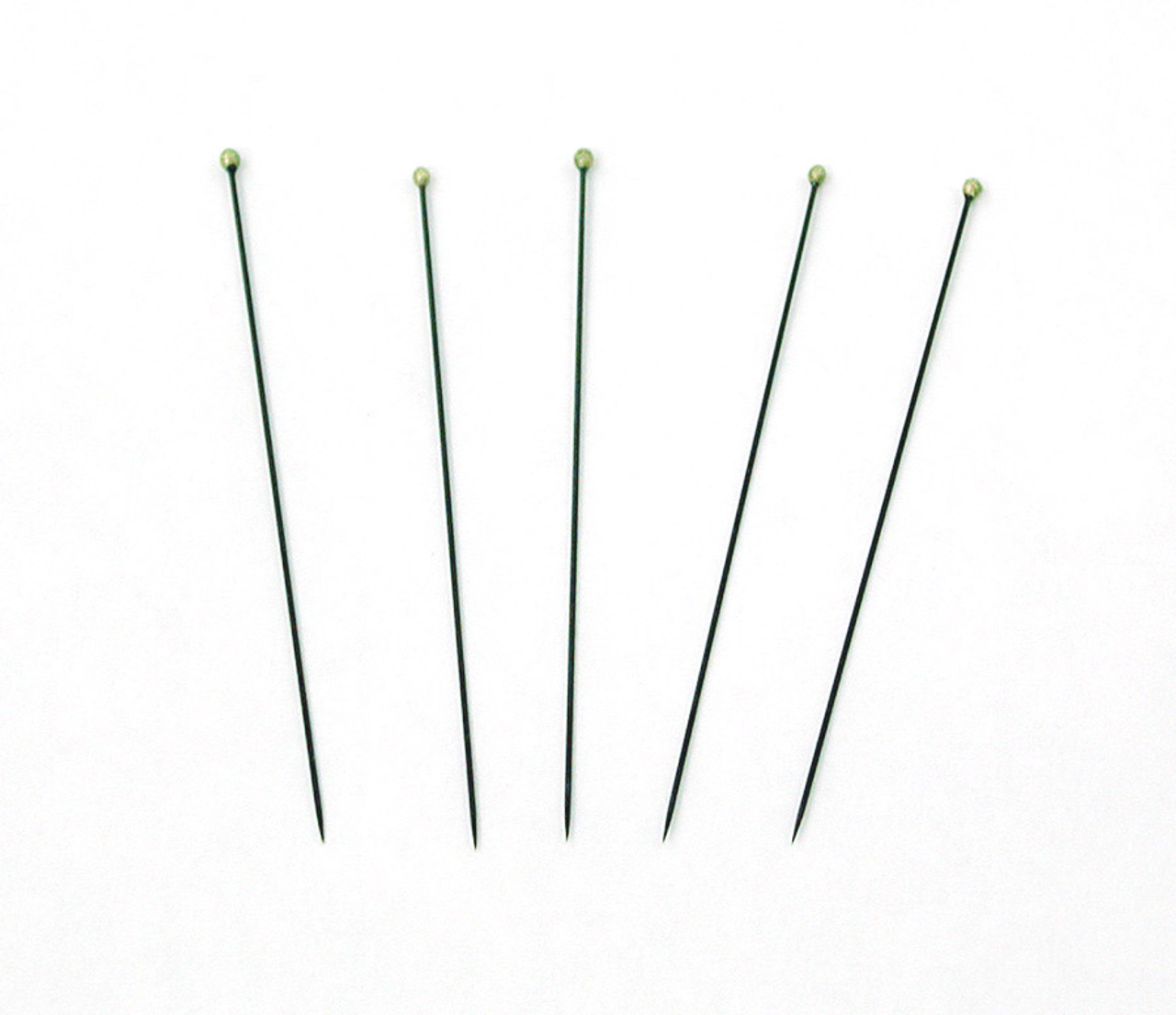 Black enamelled sewing pins