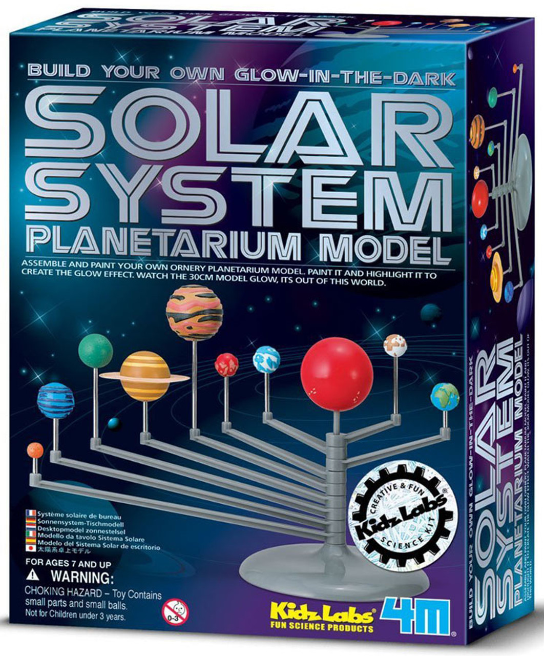 4m kidz labs solar system planetarium model