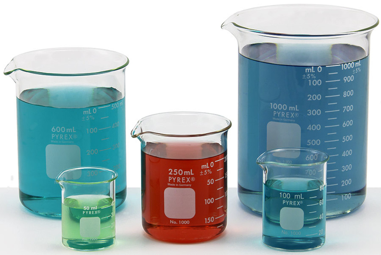 Pyrex Beaker Set of 5, Home Science Tools