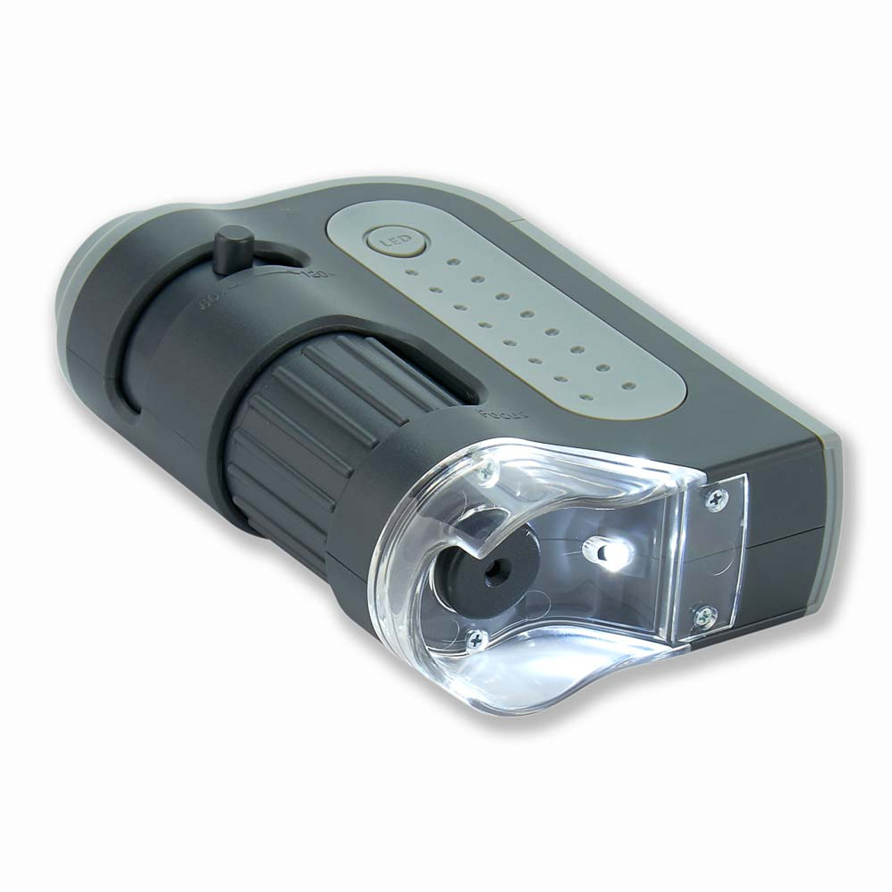 Mini Pocket Microscope Kit 60-120x Lab Handheld Microscope Battery