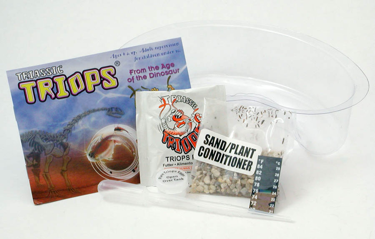 TRIASSIC TRIOPS - Racing Triops Kit, Contains Eggs, Food, Instructions and  Helpful Hints to Hatch and Grow Your Own Speedy Prehistoric Creatures, Fun