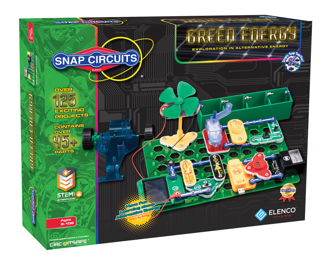 Snap Circuits Jr. Educational 100 Experiments Pack of 10, Elenco