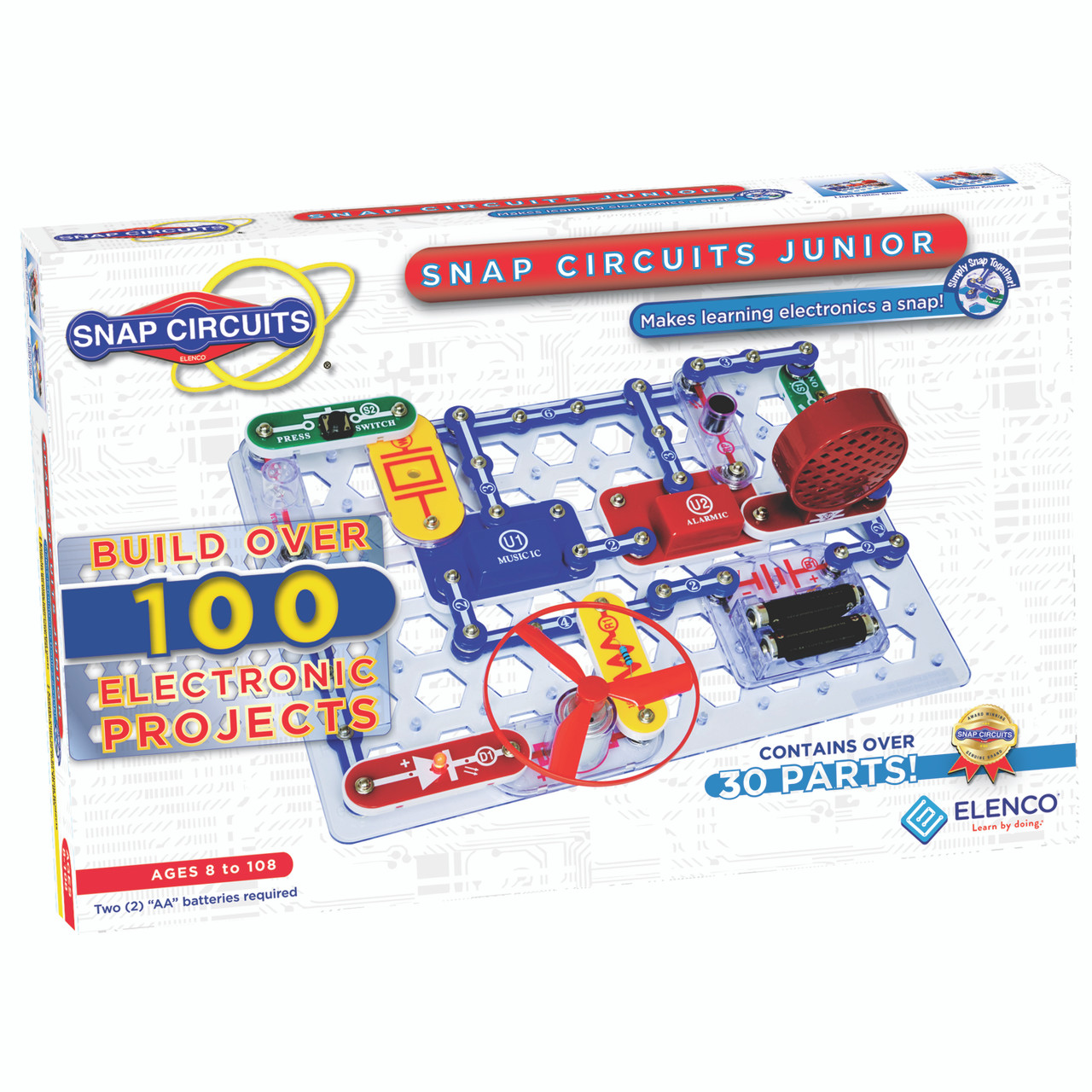 Snap Circuits Jr 100 Electronics Kit for Kids